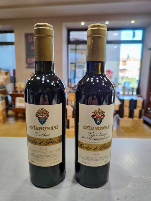 Avignonesi, Vin Santo "Occhio di Pernice": 1993 & 1996 - Toscana DOC - 2 Halve flasker (0,375 L)