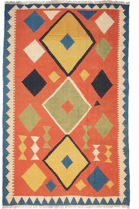 法尔斯凯利姆 - 加什盖 - 凯利姆平织地毯 - 275 cm - 180 cm