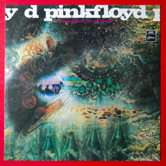 Pink Floyd - A Saucerful Of Secrets / Red Coloured Odeon Press - LP-levy - Coloured vinyl, Japanilainen painatus - 1974