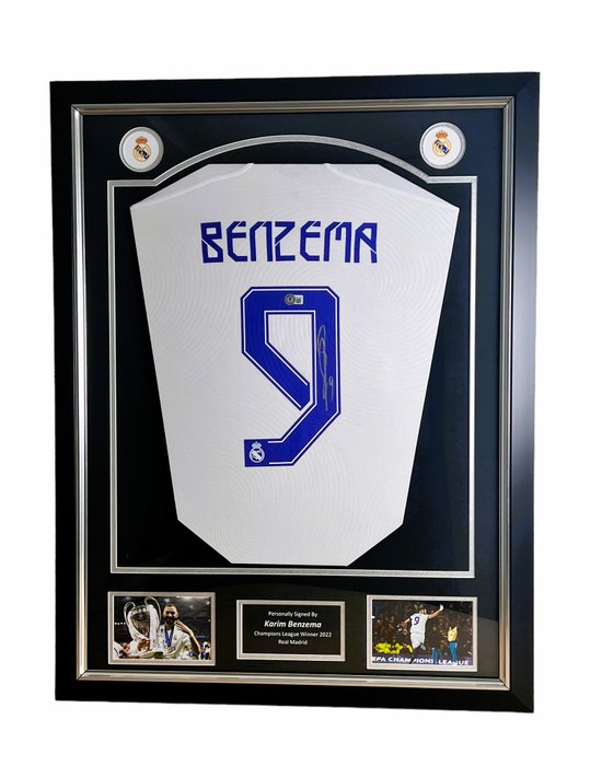 Real Madrid - European Football League - Karim Benzema - Football jersey