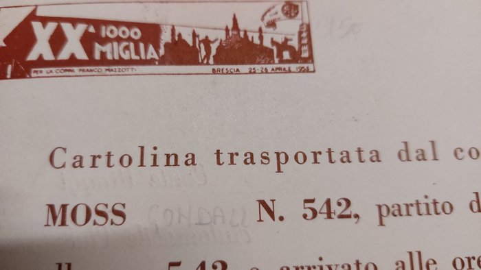 Καρτολίνα - Mille Miglia - 1000 Miglia - 1953