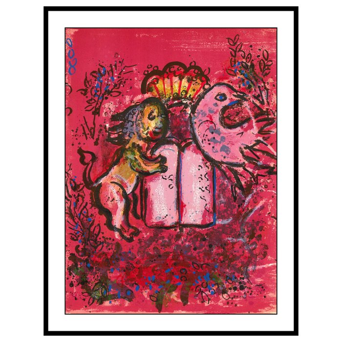 Marc Chagall (1887-1985), after - Tables de la Loi, Les vitraux de Jérusalem