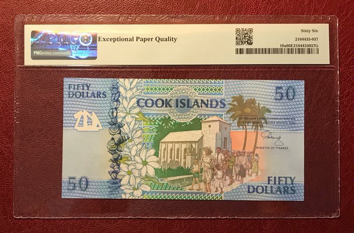 Cookeilanden. – 50 Dollars ND (1992) – Pick 10a
