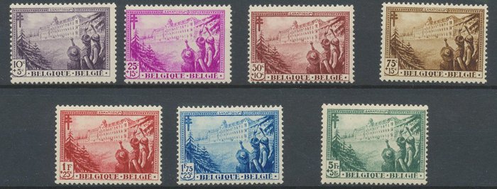 Belgia 1932 - Parantola - Koko sarja - Postin tuoreus - Arvosana: 350 € - COB 356/62**