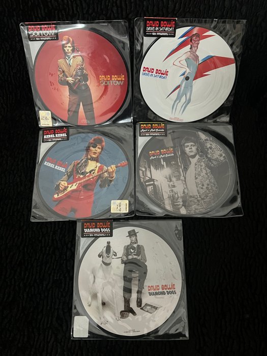 David Bowie - Sorrow - Drive-In Saturday - Rock'n'Roll Suicide - Rebel Rebel - Diamond Dogs - Multiple titles - Limited picture disk - 2013