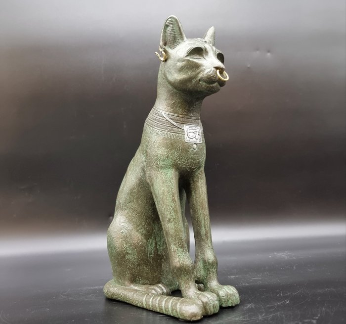 Museumskopie der Gayer-Anderson-Katze London Polystone Katze - 25.5 cm  (Ohne Mindestpreis)