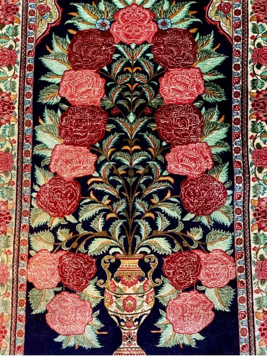 Ghoum silk hand made carpet - Ghoum - 小地毯 - 130 cm - 83 cm