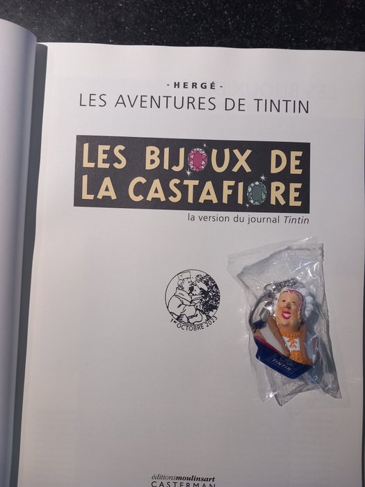 Tintin - Les bijoux de la Castafiore - Version du journal Tintin - Avec cachet du premier jour (1er octobre) - 1 Album - Limitierte Auflage - 2023