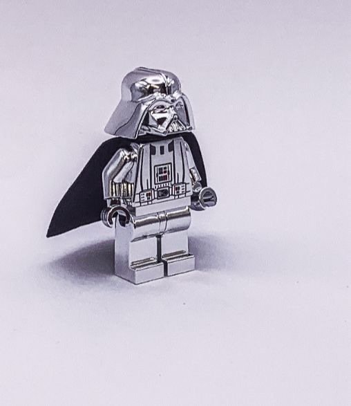 Lego - Star Wars - Chrome Silver Plated Darth Vader  Custom Item on Lego parts - Dánia
