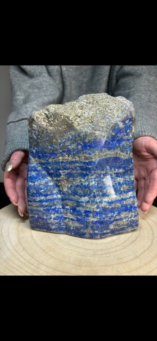 Elementtien kevyt leikki: Fluoresoiva pyriitti lapis lazulilla Vapaamuotoinen- 3640 g - (1)