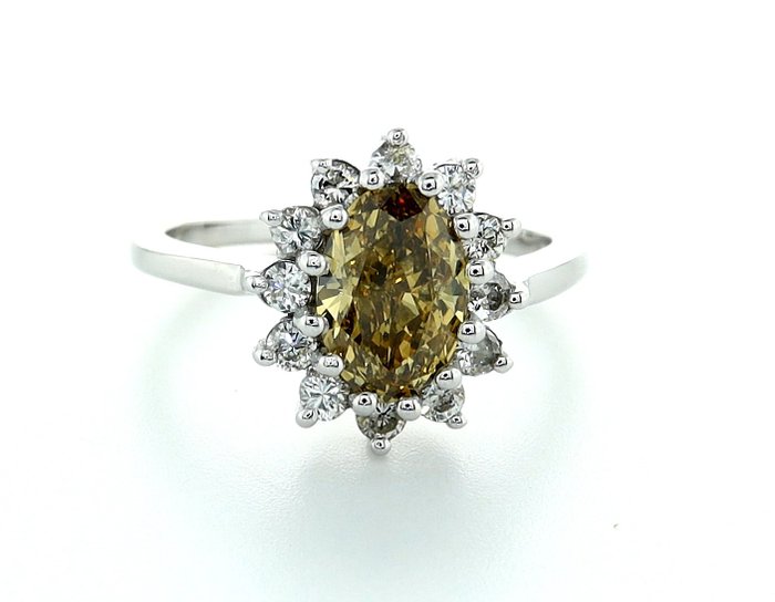 Ring Weißgold Diamant - Diamant 