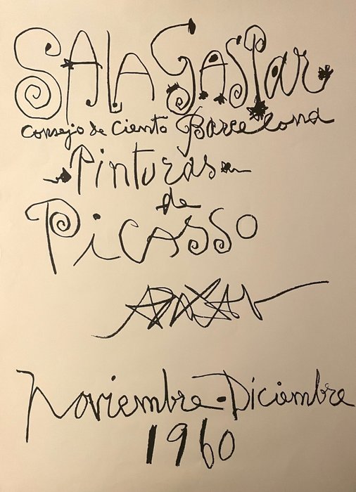 Pablo Picasso (after) - Sala Gaspar 1960 - Années 1960