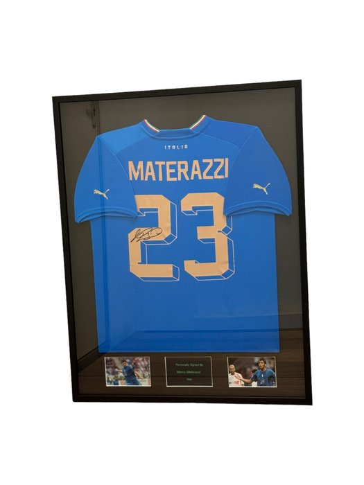 Italie - Mistrzostwa Świata w piłce nożnej - Marco Materazzi - Koszulka piłkarska