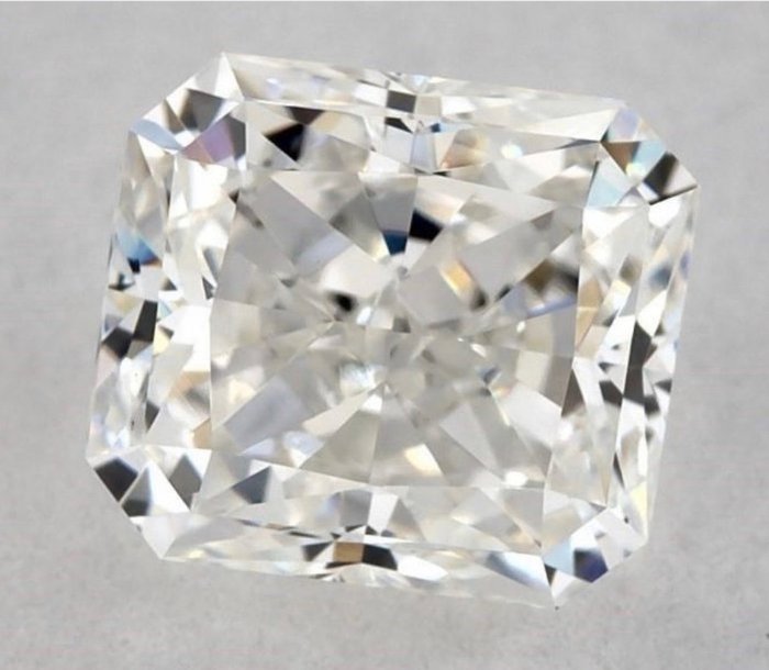 1 pcs Diamante  (Natural)  - 0.70 ct - Radiante - H - VVS1 - Gemological Institute of America (GIA)