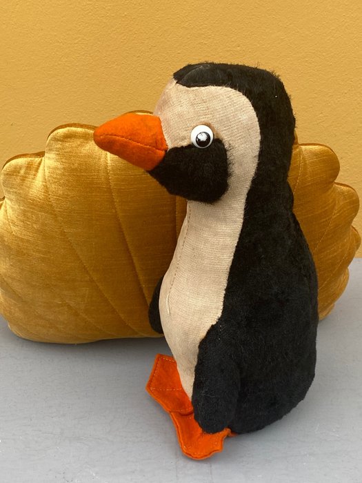 Merrythought - Figur - Pinguin - sidenplysch, mohair