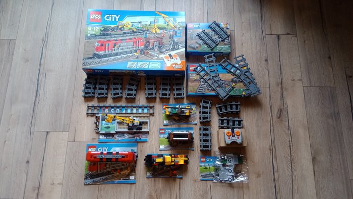 Lego - Trains - 60098 60205 60238 - LEGO Train de marchandises + Rails  supplémentaires + Aiguillages - 2010-2020 - Danemark - Catawiki