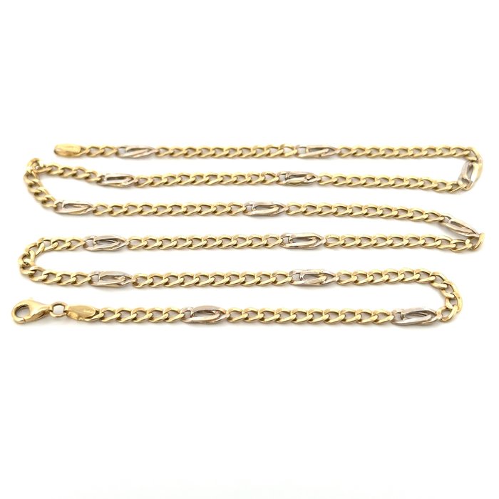 Oro - 5.8 gr - 55 cm - 18 Kt - Collier Or blanc, Or jaune 