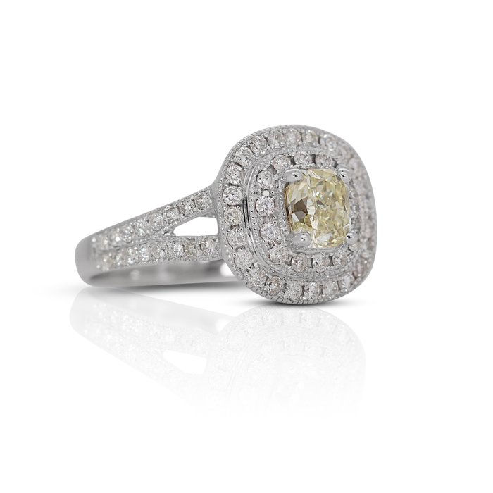 Ring Weißgold Diamant - Diamant