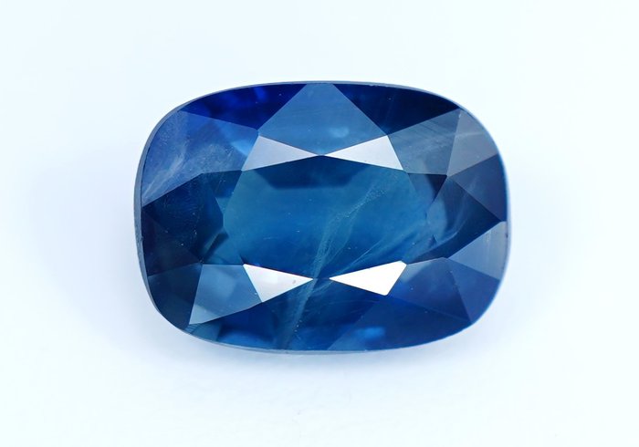 Sin precio de reserva - Azul intenso ( grisáceo ) Zafiro - 1.29 ct