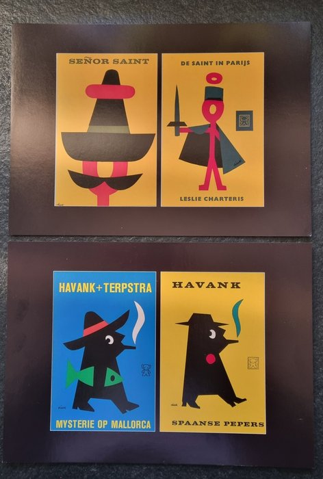 Dick Bruna - The Smell of Succes- Saint in Paris- Mystery on Mallorca- Spanish peppers - Années 1990