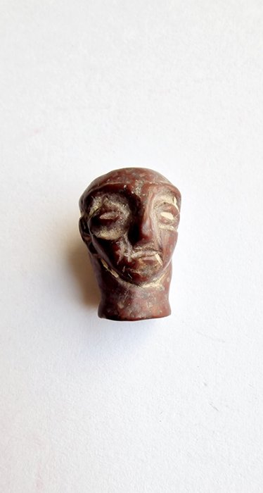 Baktrien Jaspis Ruler's Head Bead Talisman - 19 mm