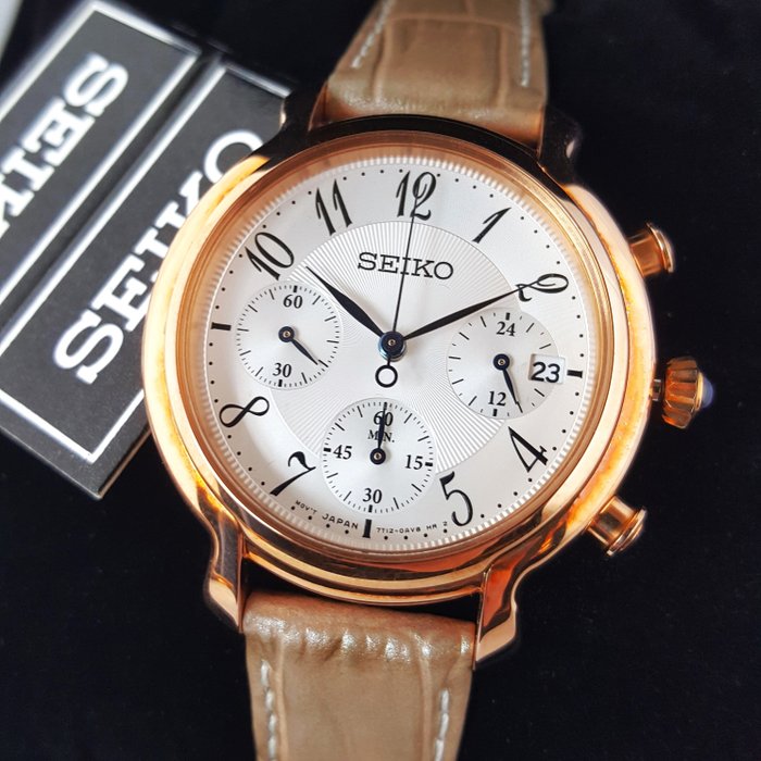 Seiko - Gold - 1/10th Chronograph - Sweeping - No Reserve Price - Unisex - New