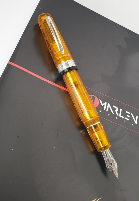 Marlen - Riflessi - Demonstrator pen - Edizione speciale in resina italiana Gialla - 钢笔