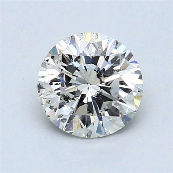 1 pcs Diamant - 1.02 ct - Rond - G - I1