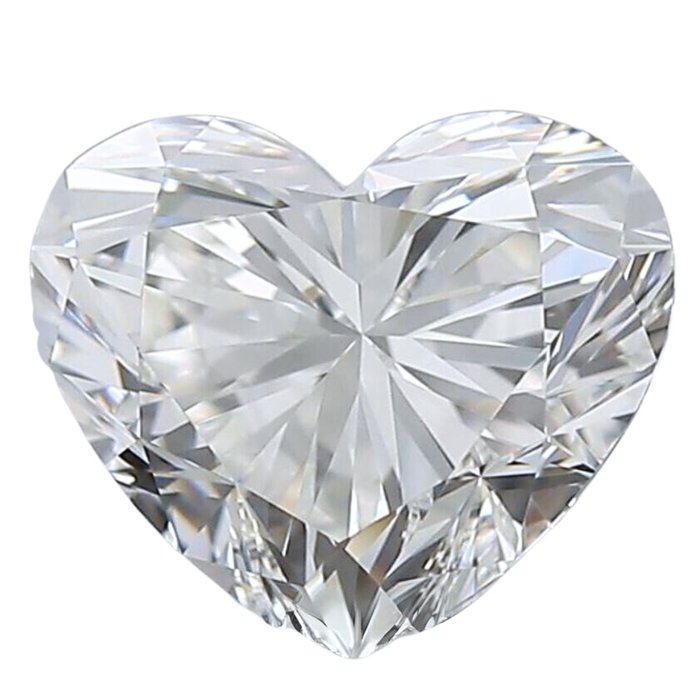 1 pcs 鑽石 - 0.73 ct - 心形, GIA 證書 - 7476929728 - H(次於白色的有色鑽石) - 無瑕疵的
