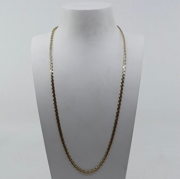 Halskette - 18 Karat Gold - Gelbgold, Weißgold 