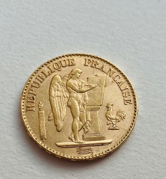 法國. Third Republic (1870-1940). 20 Francs 1897-A Génie