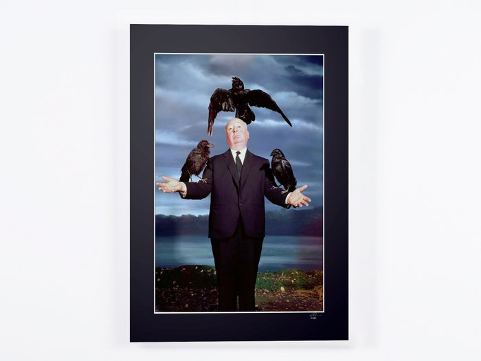 Alfred Hitchcock - The Birds 1963 - Fine Art Photography - Luxury Wooden Framed 70X50 cm - Limited Edition Nr 02 of 30 - Serial ID 16872 - Original Certificate (COA), Hologram Logo Editor and QR Code