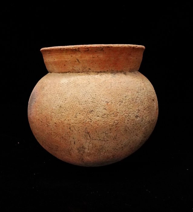 Edad del Bronce Terracota - Jarrón neolítico muy raro - Ban Chiang - 4000 a 2000 a.C.