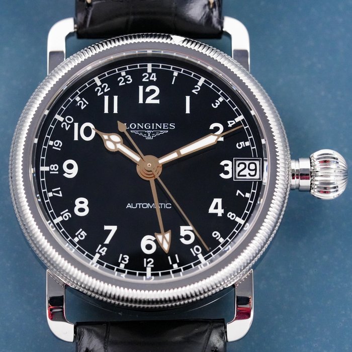 Longines - Heritage Avigation GMT Oversize Crown 24 Hours - L2.778.4 - 男士 - 2011至今