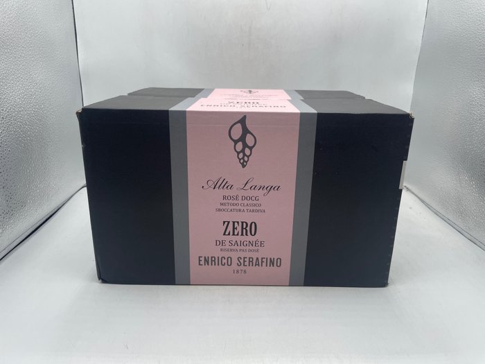2018 Enrico Serafino Zero De Saignee Pas Dosé Alta Langa Rosè - Piemont DOCG - 6 Flaschen (0,75 l)