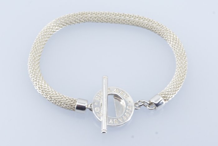 Tiffany & Co. 手镯 - Mesh Round Toggle Bracelet - 银 