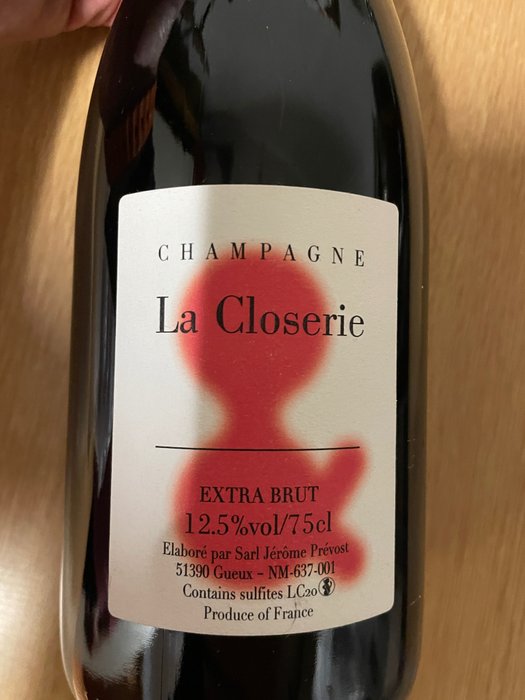 Jerome Prevost, La Closerie "&" LC20 - Champagne Extra Brut - 1 Pullo (0.75L)