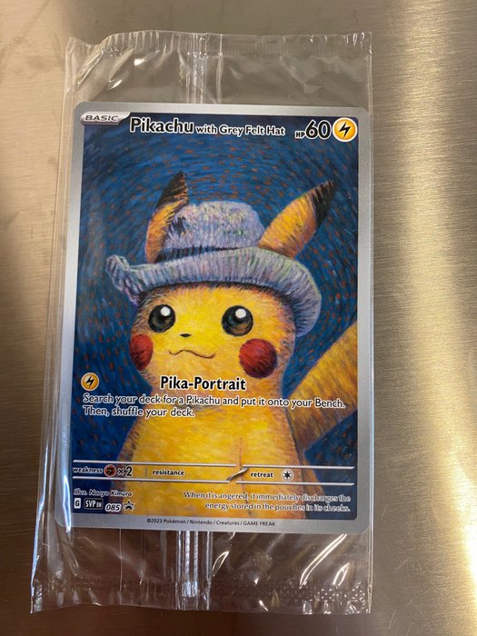 Pokémon - 1 Card - van Gogh Pikachu with Grey Felt Hat - Pikachu