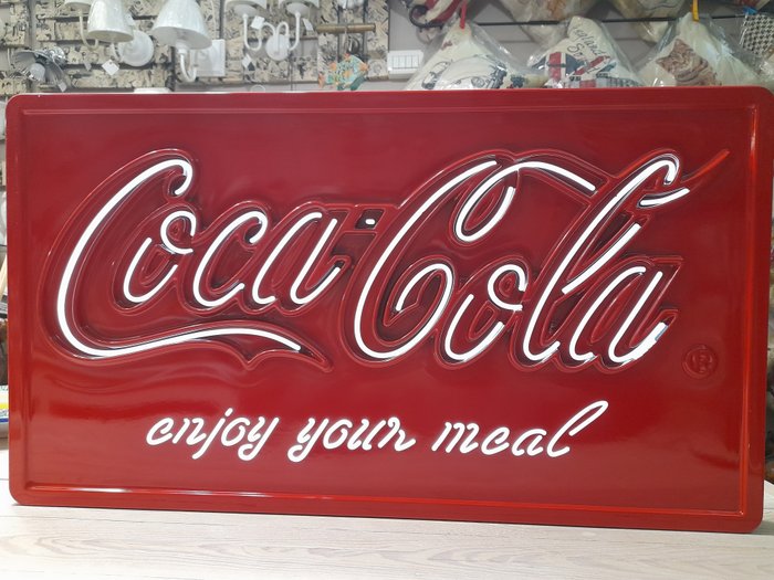 Coca-Cola - 燈箱 (1) - 原廠可口可樂 LED 標誌 - PVC 和 LED