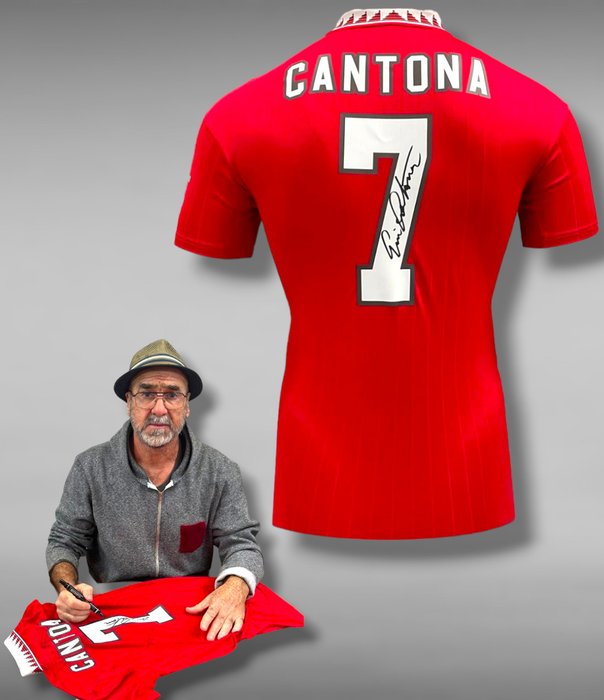Manchester United - Britische Liga - Eric Cantona - 2023 - Fußballtrikot