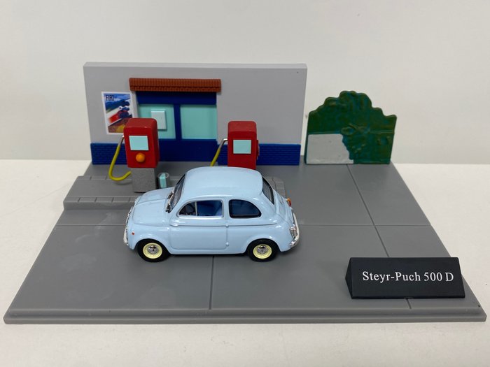 Edicola 1:43 - 1 - Voiture miniature - Fiat 500 con diorama