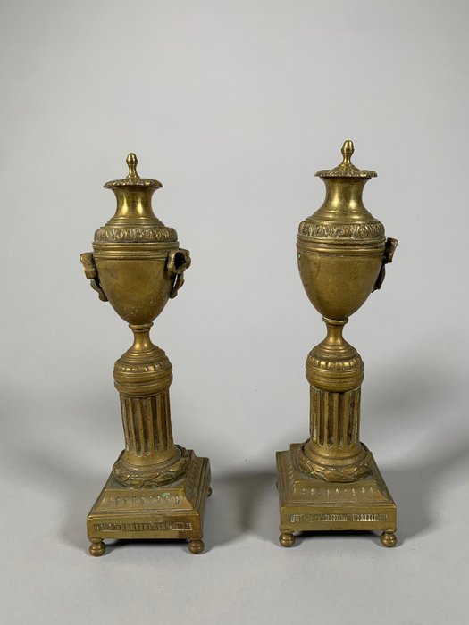 Kandelaber (2) - Vergoldete Bronze