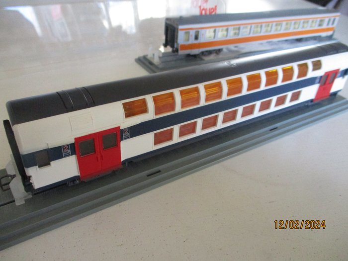 Jouef H0轨 - 5092/5491 - 模型火车客运车厢 (2) - 郊区和 RTG 运输 - SNCF