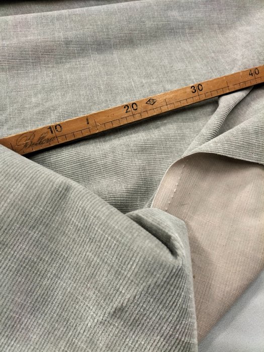 Velluto grigio a coste - Tekstiili  - 320 cm - 150 cm