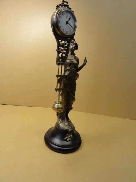 Relógios de mesa e secretária - Relógio de pêndulo misterioso (réplica) - Latão - 1960-1970