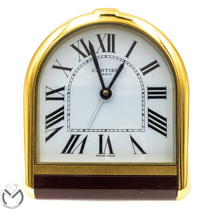 Table/desk clock - Alarm clock - Cartier - Brass, Steel - 1980-1990, 1990-2000