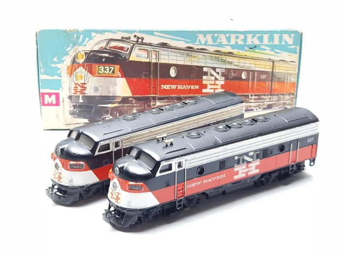 Märklin H0 - 3062/4062 - Πετρελαιοκίνητη μηχανή τρένου (2) - Μονάδα EMD F7 A και B - New Haven