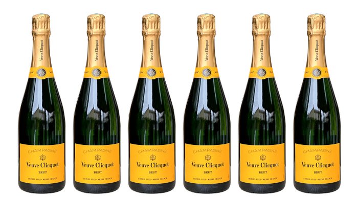 Veuve Clicquot Ponsardin - Champagne Brut - 6 Bouteilles (0,75 L)