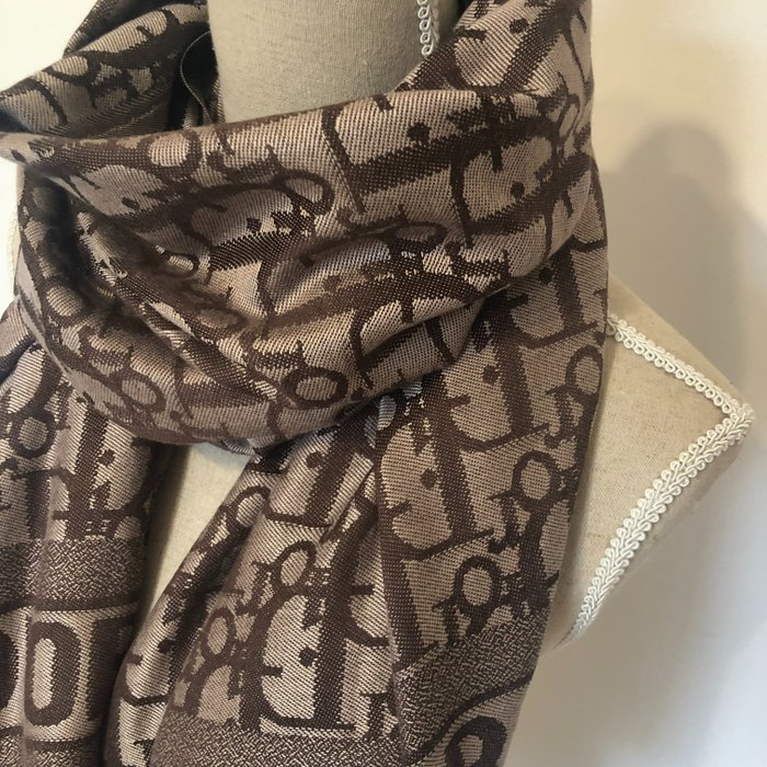 Christian Dior - large logo monogram scarf * No Minimum Price* - Halstuch