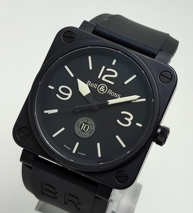 Bell & Ross - BR 01 10th Anniversary "Limited Edition" - BR0192-10TH-CE - Homme - 2011-aujourd'hui